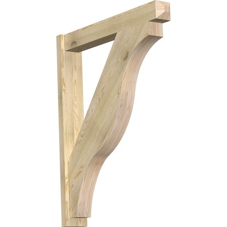 Ekena Millwork Funston Craftsman Rough Sawn Outlooker, Douglas Fir, 6"W x 38"D x 46"H OUT06X38X46FST04RDF